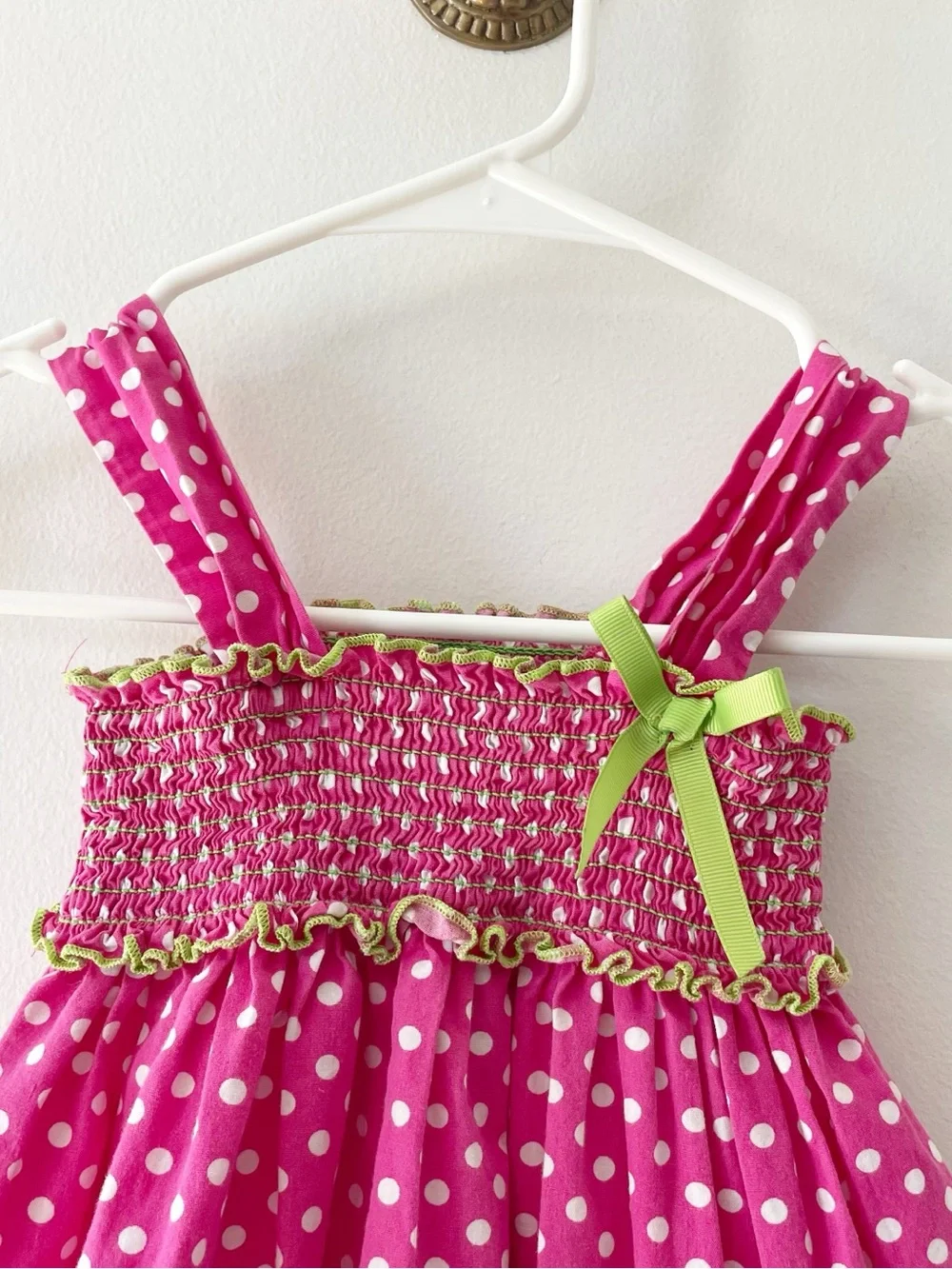 Vintage Bonnie Jean Smocked Watermelon Dress | 2T